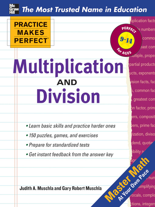 Title details for Multiplication and Division by Gary Robert Muschla - Available